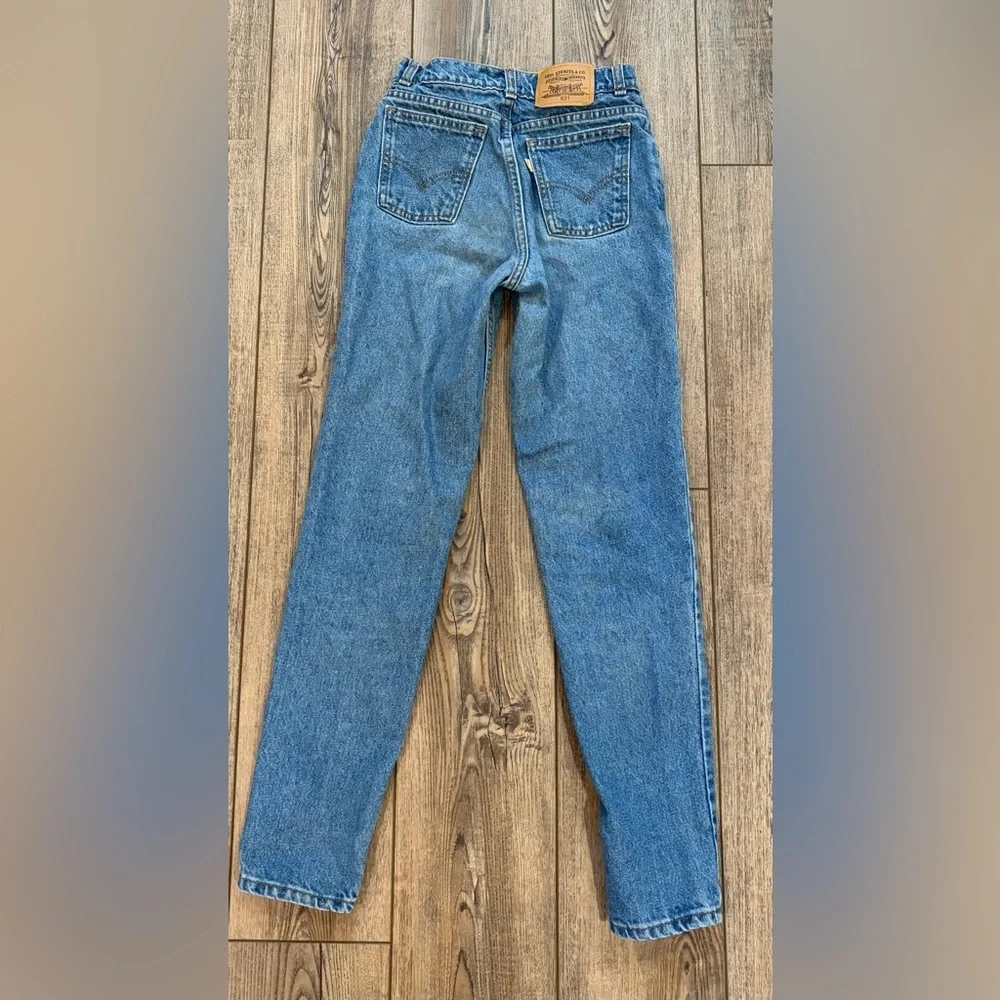Vintage Levi’s Orange Tab 631 Jeans 24x29 | Youth 16 | 90s High Rise Straight - Picture 7 of 11